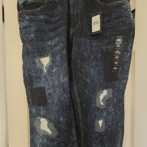 Sean John Blue Relaxed Jeans Distressed Style